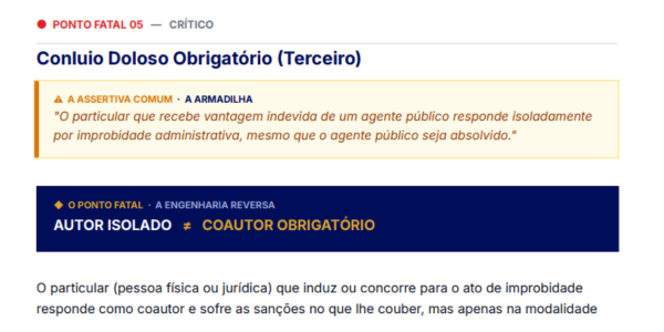 AMostra Material Pontos Fatais - Improbidade Administrativa